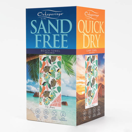 Sand Free 80x160cm Towel 4 in 1 Leaf Shape
