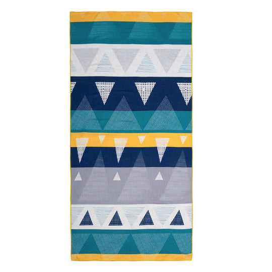 Sand Free 80x160cm Towel 4 in 1 Triangles