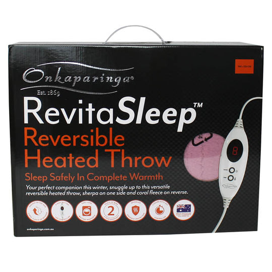 Revita Sleep 130x160cm Reversible Heated Throw Plum