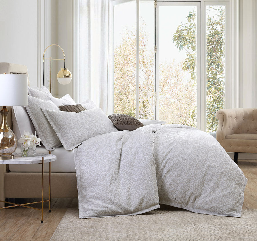 Arlet Quilt Cover Set Range Stone