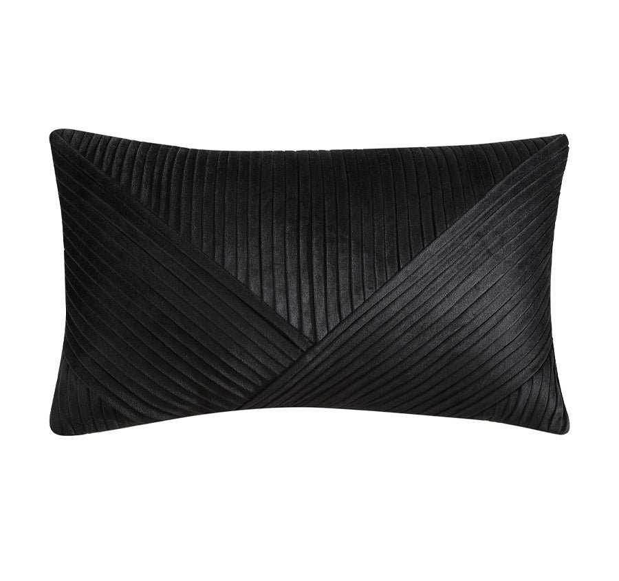 Vienna 30x60cm Filled Cushion Black