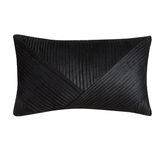 Vienna 30x60cm Filled Cushion Black