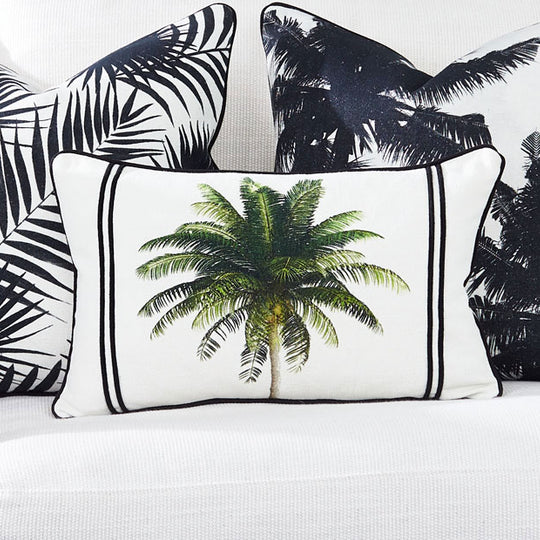 Bahama Palm 30x50cm Filled Cushion Green