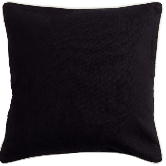 Canvas 60x60cm Filled Cushion Black