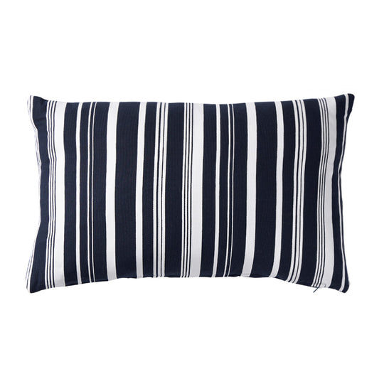 Capri Stripes 30x50cm Filled Cushion Navy