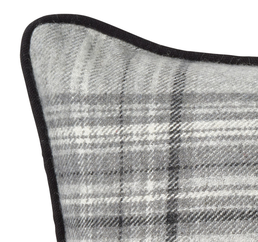 Country Tweed 30x50cm Filled Cushion Grey