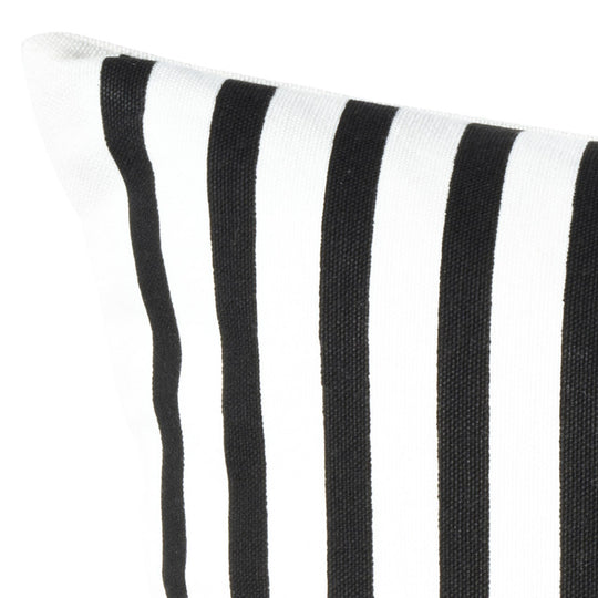 Equine Stripes 55x55cm Filled Cushion Black