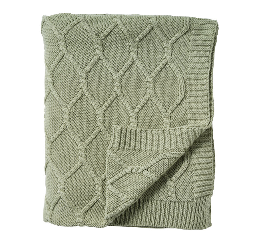Lattice 130x170cm Throw Rug Sage