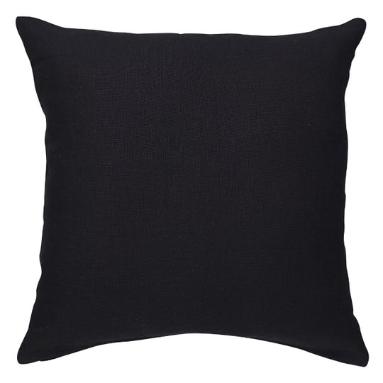 Linen Plain 50x50cm Filled Cushion Black