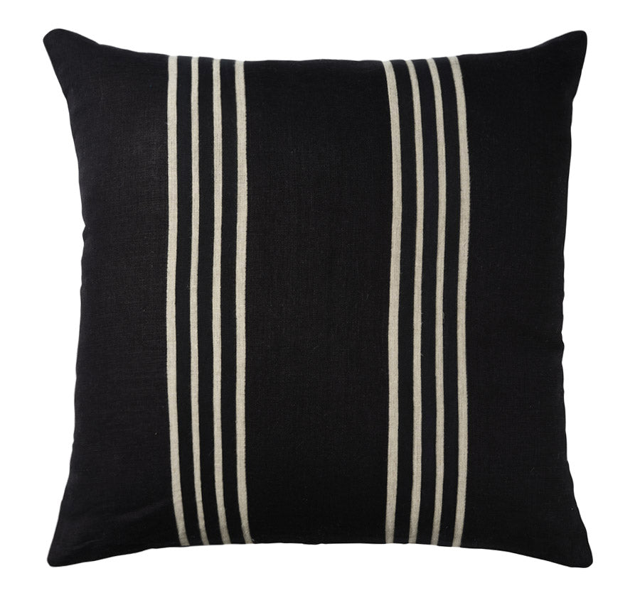 Linen Chateau 50x50cm Filled Cushion Black