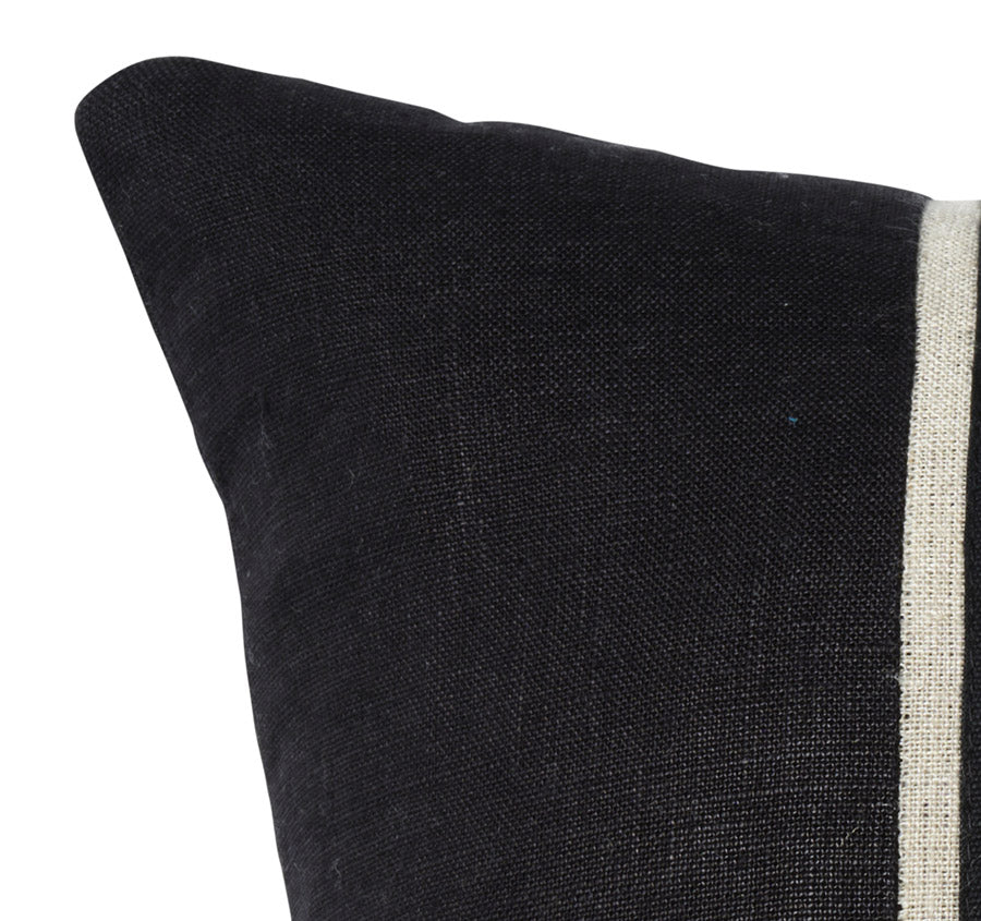 Linen Chateau 50x50cm Filled Cushion Black