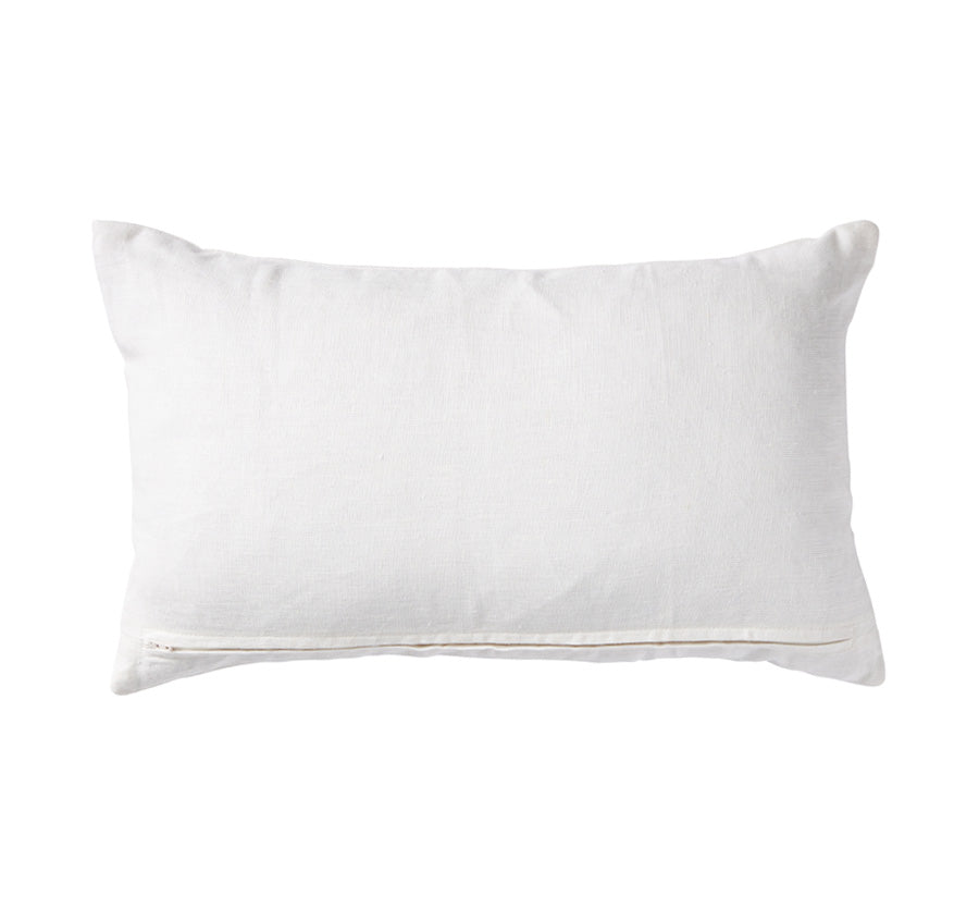 Linen Key 30x50cm Filled Cushion Black
