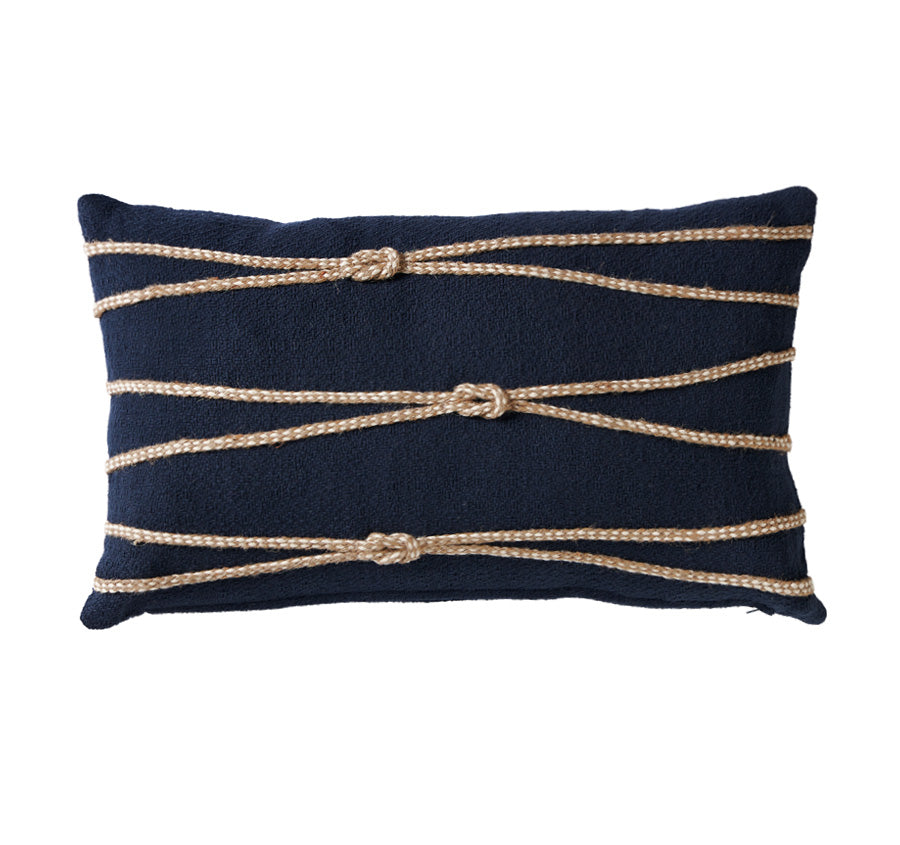 Newport Rope 30x50cm Filled Cushion Navy 