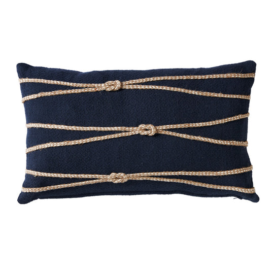 Newport Rope 30x50cm Filled Cushion Navy 