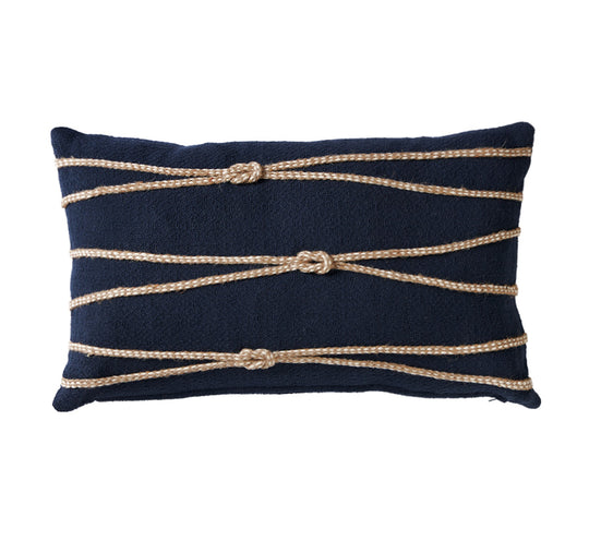 Newport Rope 30x50cm Filled Cushion Navy