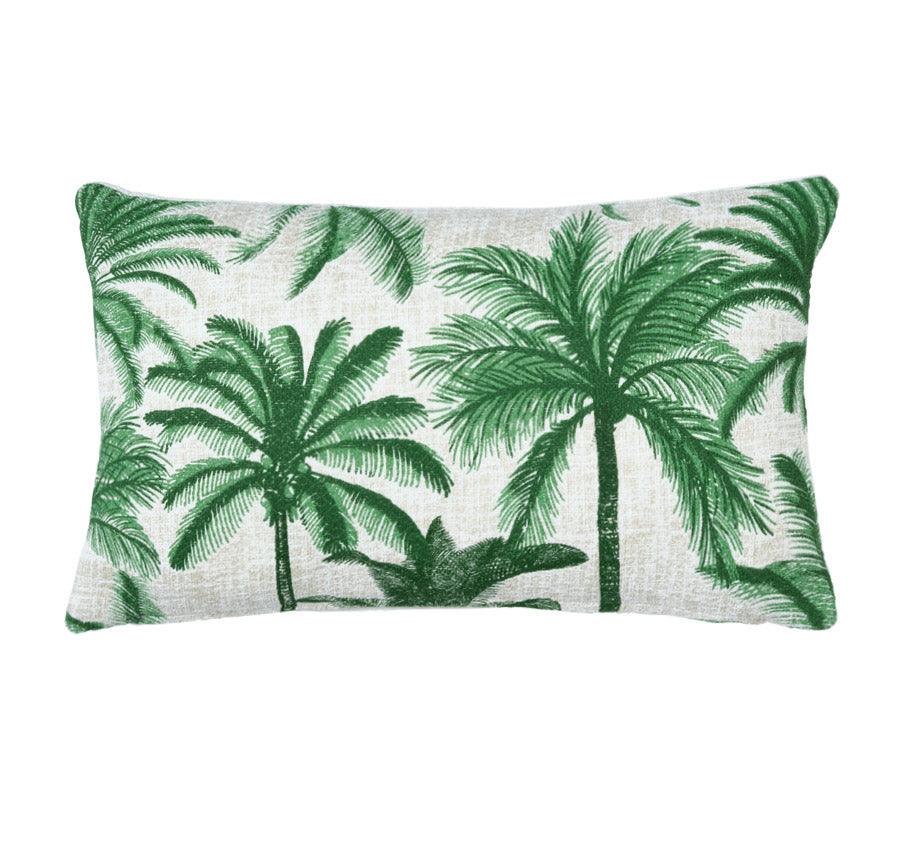 Palmy Oasis 30x50cm Filled Cushion Green
