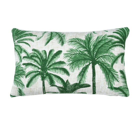 Palmy Oasis 30x50cm Filled Cushion Green