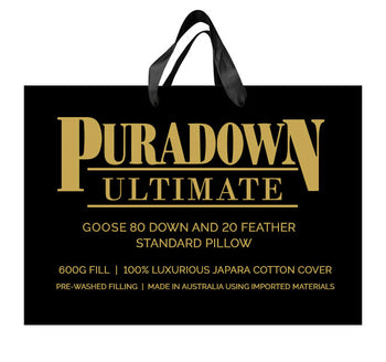 Goose 80 Down and 20 Feather Superfill Standard Pillow