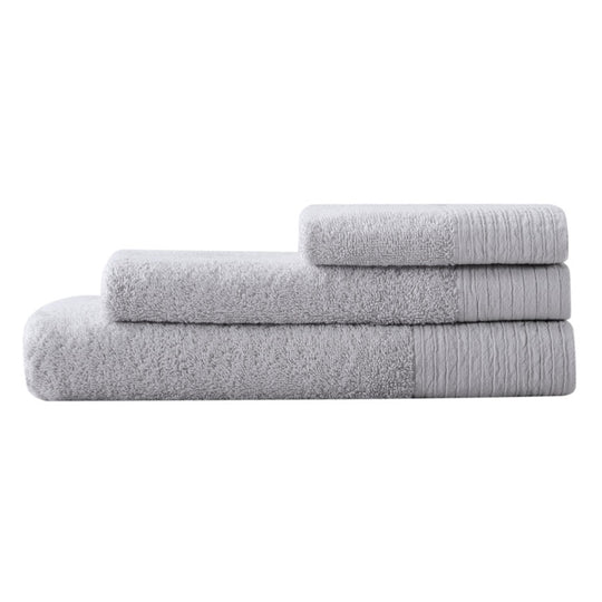 Organic Cotton 600GSM Bath Towel Range Silver