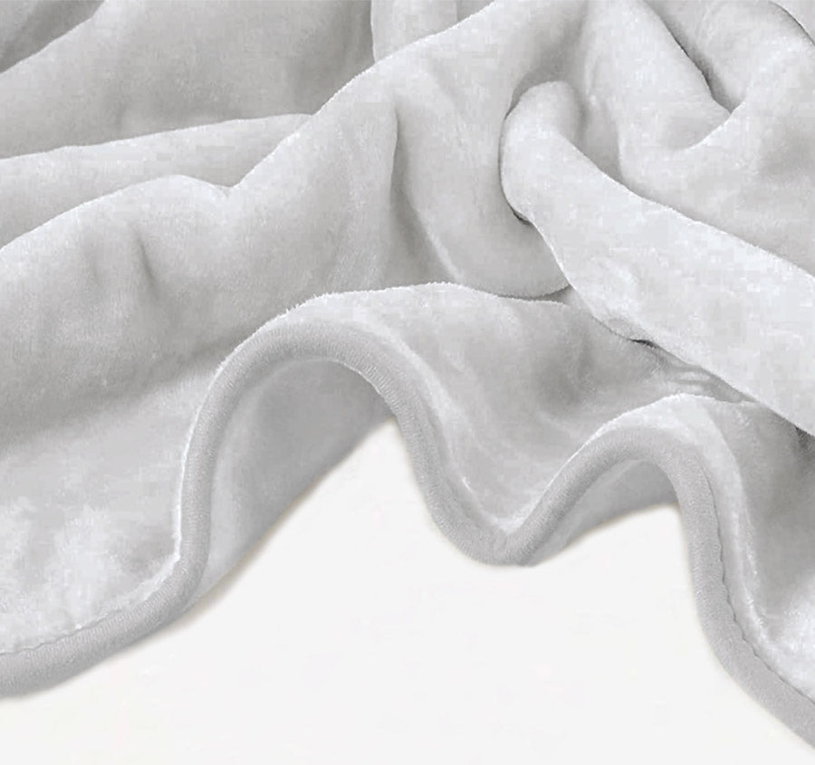 Heavy Weight Acrylic Mink Blanket Dove