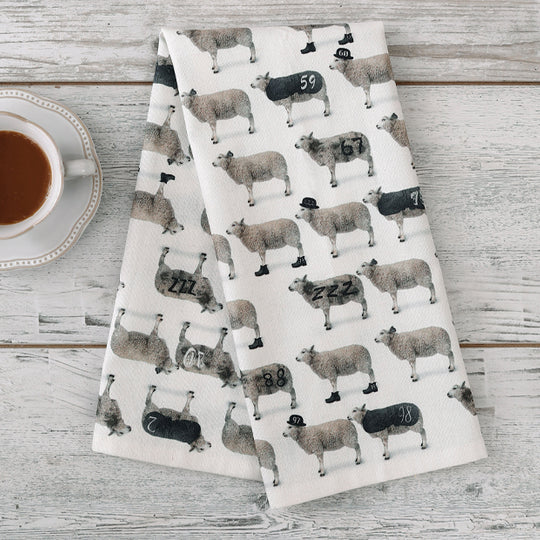 Counting Sheep 50x70cm Tea Towel Multi