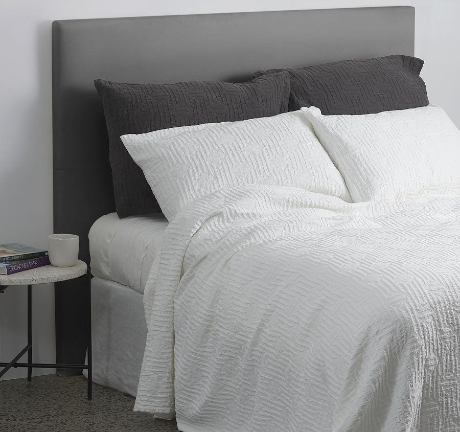 Capsule Bedspread Set Range White