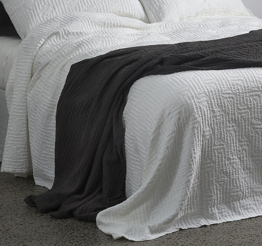 Capsule Coverlet Set White
