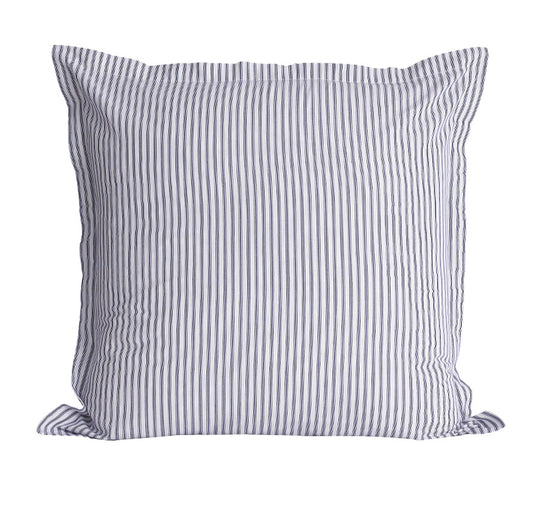 Classic Ticking European Pillowcase Navy