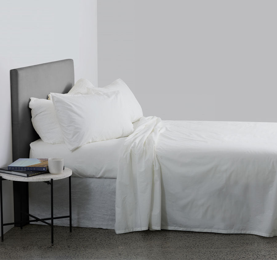 Organic Cotton Mega Sheet Set Range White