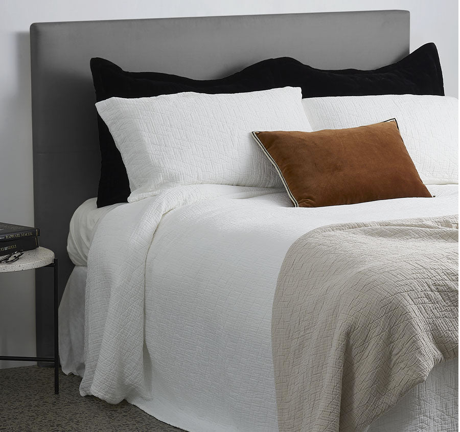 Roma Bedspread Set Range White