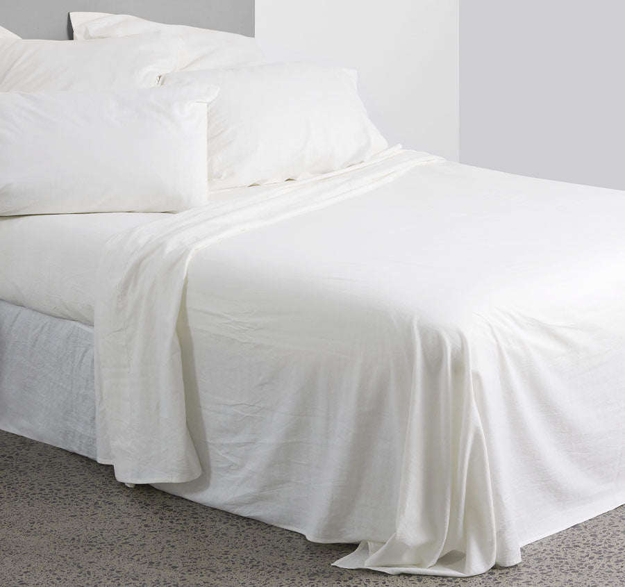 Union Hemstitch Sheet Set Range White