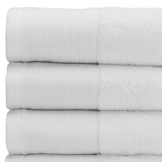 Vida Organic 630GSM Cotton Bath Towel Range White