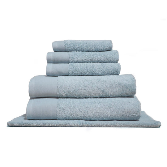 Vida Organic 630GSM Bath Towel Range Powder Blue