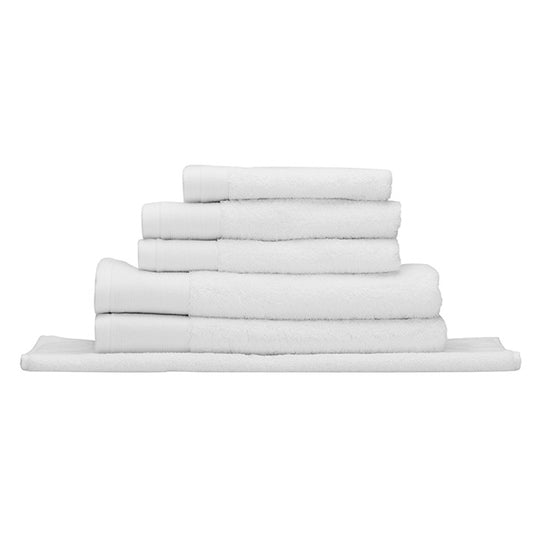 Vida Organic 630GSM Cotton Bath Towel Range White