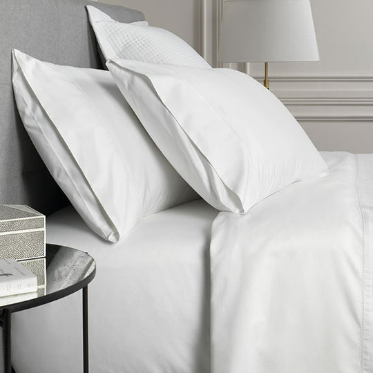 Hotel Luxury 1000THC Cotton Sateen Sheet Set Range Snow
