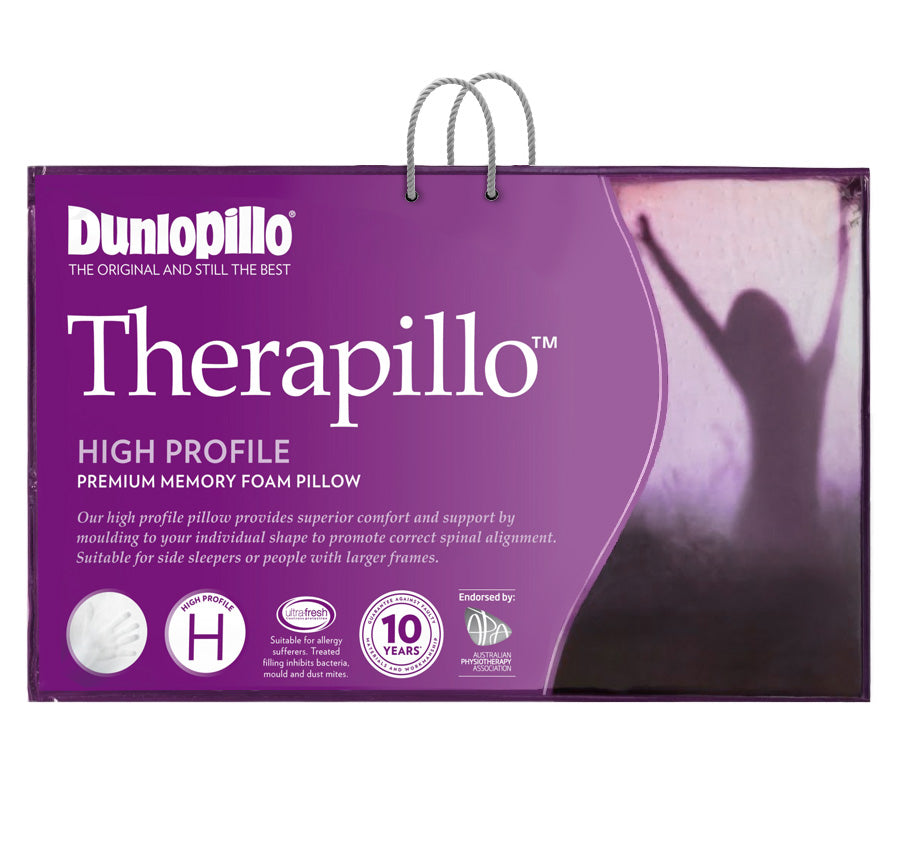 Therapillo Premium Memory Foam High Profile Standard Pillow