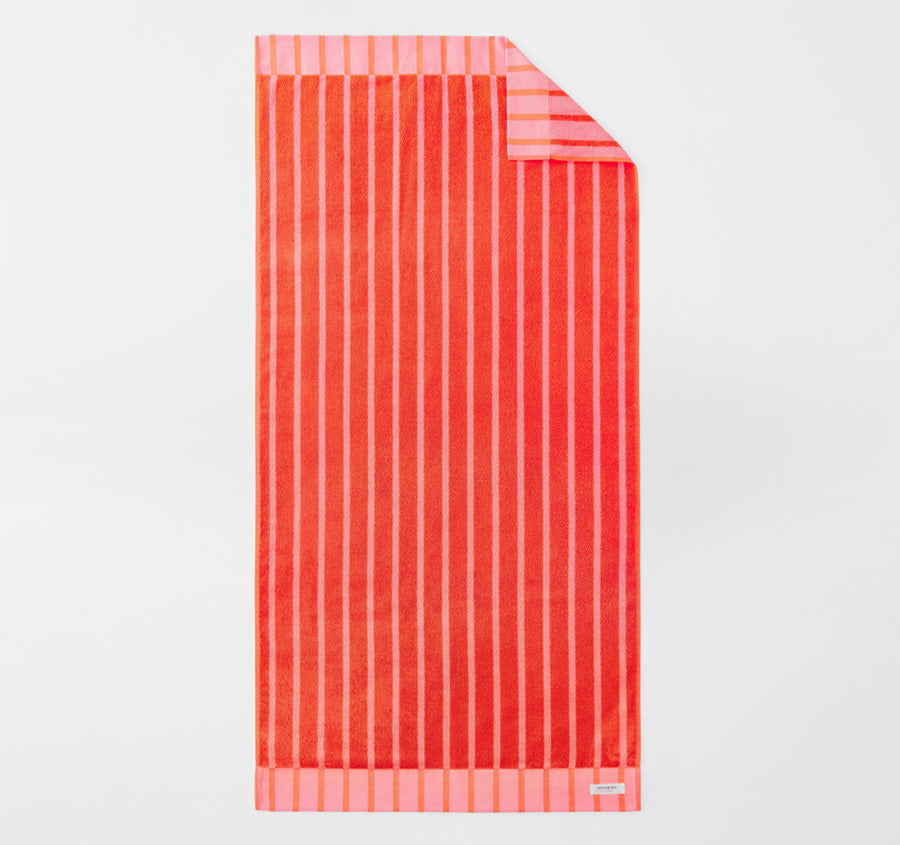 Pepin 75x150cm Beach Towel Red Glaze