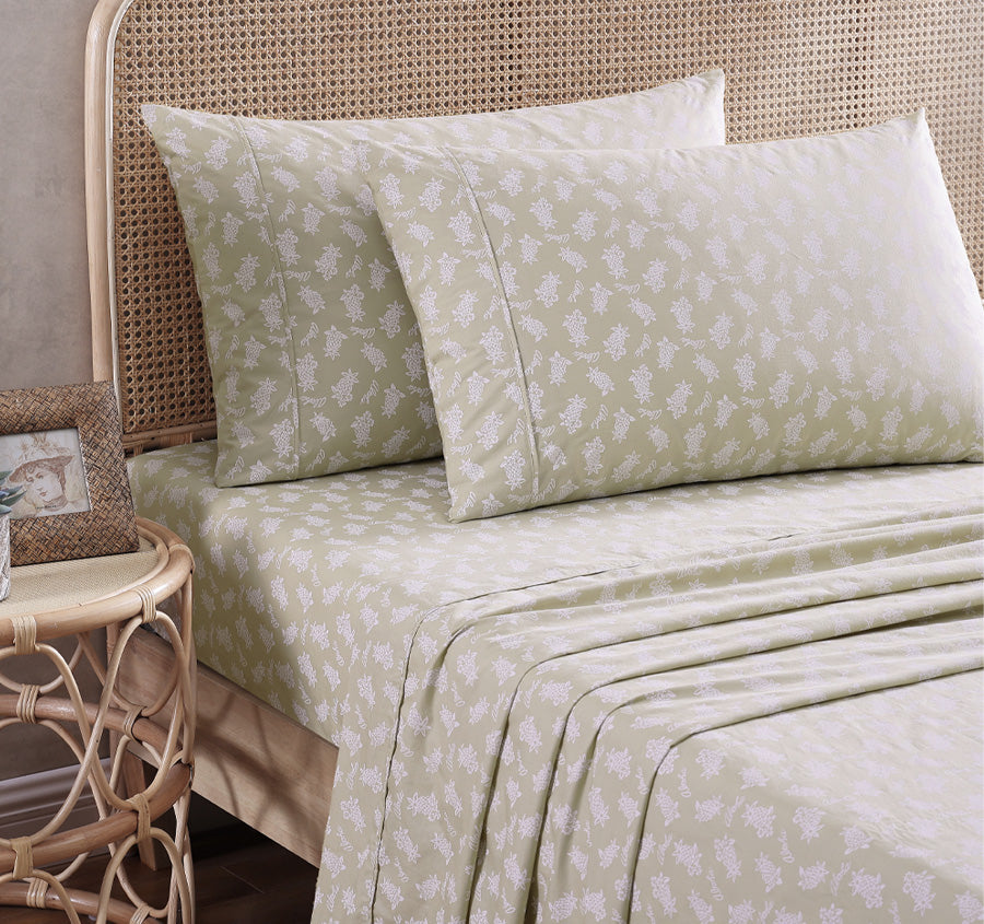Aloha Pineapple Sheet Set Range Sage