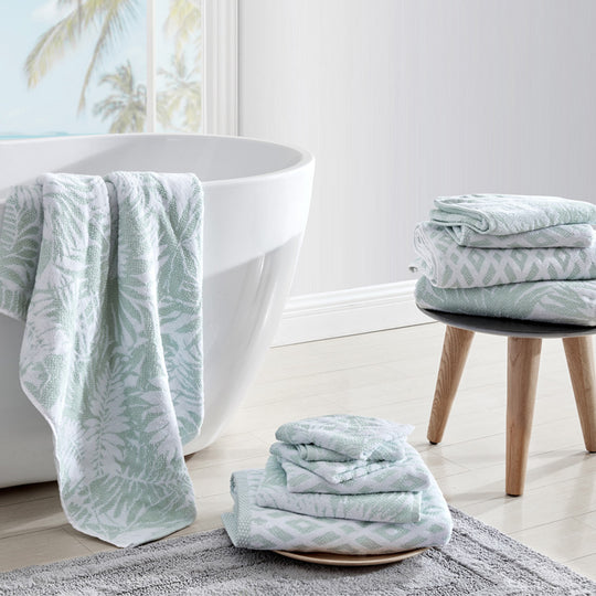 Bimini 6 Piece Towel Set Coconut and Whirlpool