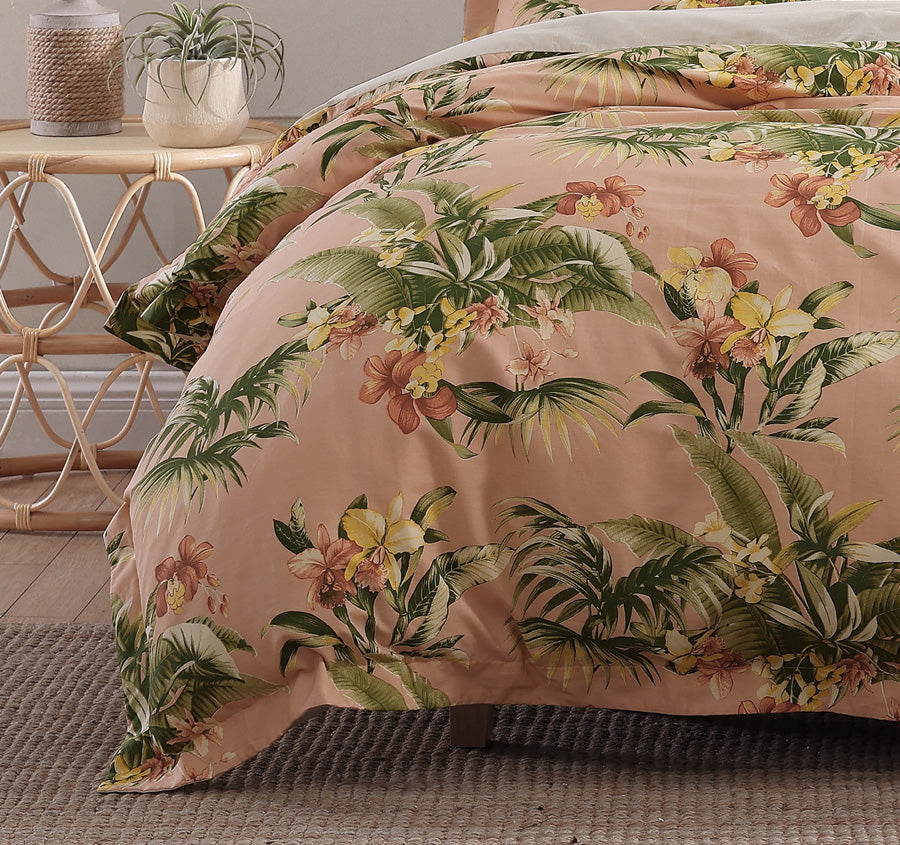 Siesta Key Quilt Cover Set Range Cantaloupe