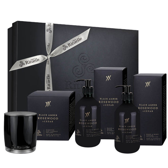 Alchemy Luxe Hamper Black Amber with Rosewood and Cedar