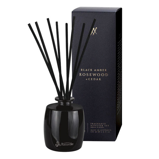 Alchemy 200g Reed Diffuser Black Amber with Rosewood and Cedar