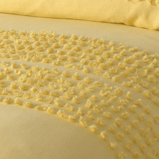 Betty Double Bed Quilt Cover Set Banana Cream