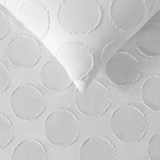 Orion Quilt Cover Set Range White