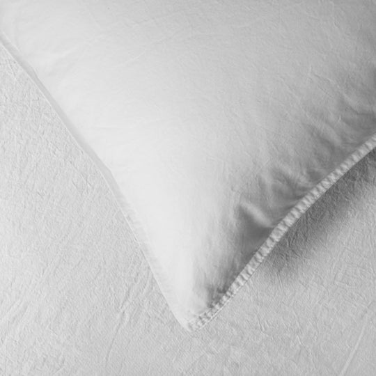 Washed Cotton Quilt Cover Set Range White