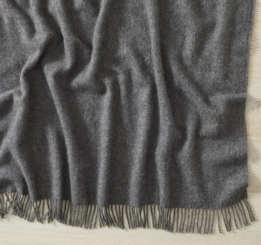 Nevis 130x200cm Throw Rug Charcoal