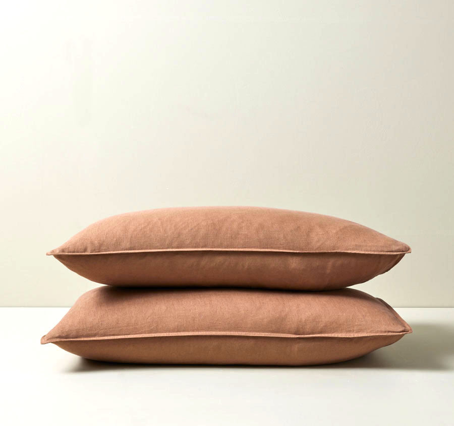 Ravello Standard Pillowcase Pair Biscuit