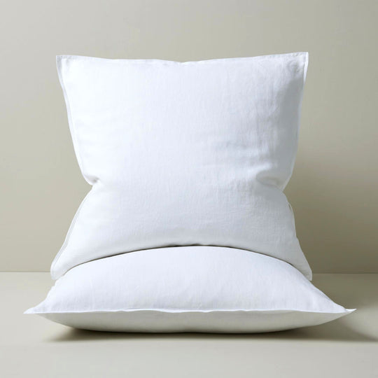 Ravello European Pillowcase Pair White